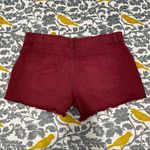 Free People  Burgundy Cut Off Jean Shorts EUC Size 29 Photo 5
