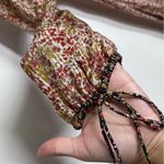 NEW Doen Sz S Bellflower Maxi Silk Dress in Clay Floral Pink Photo 9