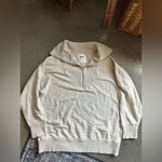 Aerie  half zip cream sweatshirt medium nwt Photo 1