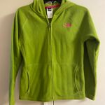 The North Face girls light green fleece hoodie, Sz 14/16 Photo 0