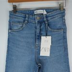 ZARA Jeans Womens 4 High Rise Ankle Length 25x27 Light Wash New With Tags Photo 2