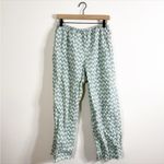 ONIA  Poplin Wide Leg Pants Geometric Lightweight Medium Photo 4