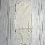 Bardot  white ribbed sleeveless mock neck body suit size 4 / xs Photo 6