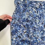 J. Jill Floral Blue Wide Leg Pull On Casual Cropped Pants Women's Size Med T Photo 3