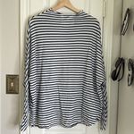 Frank & Eileen  Effie stripe funnel neck long sleeve Photo 6