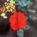 ZARA Floral Print Satin Ruffle Halter Jumpsuit with Waist Slits Size Small Photo 13