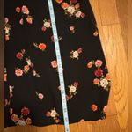 J. Jill Black Floral Long Sleeve Dress Photo 13