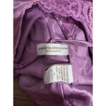 Valerie Stevens Intimates Purple Lace Satin Slip Dress Nightgown Size Small Photo 2