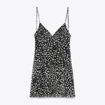 ZARA  black and white polka dot mesh dress  Photo 6