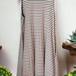 Time And Tru  Tank Swing Dress Red White Blue Striped Size XXXL 22 Patriotic Photo 0