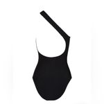 BONDI BORN Colette one shoulder swimsuit, Small, $275 Black Photo 5
