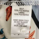 Lulus Dusty Blue Floral Print Satin Midi Robe Dress Women's Size X-Small XS Photo 7