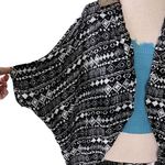 Miss Me Open Front Aztec Cardigan With Beaded Shoulder Photo 10