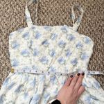 Altar'd State NWOT Altar’d State Elena Bubble Hem Floral Blue and White mini dress Easter spring Photo 2