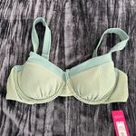 Xhilaration Mint Green Underwire swim top size L by  Photo 0