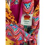Farm Rio  Summer Tapestry Print Sleeveless Wrap Front Midi Dress Size M NWT Photo 5