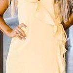 These Three Boutique Yellow Wrap Dress Photo 0