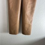 Aritzia  The Melina Vegan Leather Pants Camel Size 6 Straight Leg Photo 3