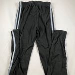 AQ Sport Black Cotton White Stripe Leggings Photo 1