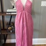 ALC Frank A.L.C. Angelina Satin Pleated Midi Dress Pink Womens Size 8 Photo 8