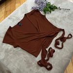 Windsor Brown Wrap-Tie Top Photo 0