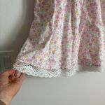 Elodie  Floral Print Shirred Waist Cotton Sun Dress In Pink Floral Size Medium Photo 4