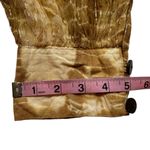 Boho Handcrafted Harlem Tie Dye Metallic Stripe Hammer Pants with pocket OSFM Tan Size M Photo 11