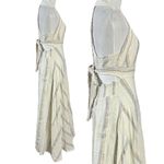 Anthropologie Z & L Bohemian Goddess Golden Slumbers Maxi Dress Medium Shiny Metallic Shimmer Photo 6