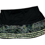 Lucky In Love Black Neon Yellow Design Tennis Skirt Skort Women's Size XL 16‎ Photo 0