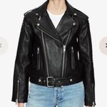 ANINE BING Cassidy black leather jacket Photo 10