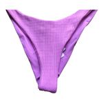 l*space L Monica Wise Cabana Pink Ribbed Bikini Bottom Women's Size Medium NWT Photo 5