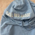 Barstool Sports Blue Call Her  Daddy Cropped Hoodie I Am Unwell Photo 4
