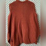 Free People  women’s  Cozy orange Rust Sweater,  cotton blend size XS Photo 6