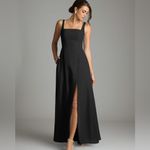 Azazie  Debra Black Chiffon Sleeveless Bridesmaid Maxi Dress A14 Photo 2