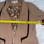 Forever 21  tan black trim tuxedo suit jacket blazer woman’s medium Photo 6