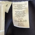 Loft  Petite Julie Viscose Blend Flat Front Navy Gold Buttons SZ 6P #1589 Photo 4