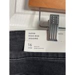 American Eagle Jeans 16 Gray Super High Rise Jegging Next Level Stretch NEW Gray Photo 4