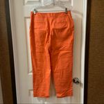 Pendleton  Women’s Orange Side Zip Cropped Ankle Pants size 8 Photo 8