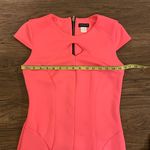 Venus Bodycon Short Sleeve Neon Coral / Pink Dress Size Small Photo 6