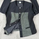 CAbi  Blazer Jacket Career‎ Office Button Front Gray Black MD Photo 8