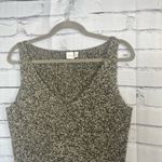Anne Klein Tan & Brown Wool V-Neck Tank Top Women’s Medium Classic Stretch Photo 4