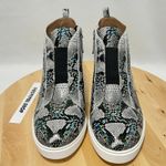 Linea Paolo Gray Black Felicia III Wedge Animal Print Sneaker NWOB Photo 2
