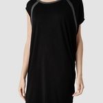 ALLSAINTS Tessi Black Asymmetrical Mini Dress Photo 0