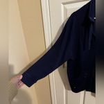 Allison Daley  II Plus Full Zip Jacket Pockets Navy Blue Size 2X Photo 3