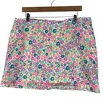 Wild Fable Mini Skirt Womens 12 Pink Floral Stretch 70s Kawaii Colorful Girly Photo 0