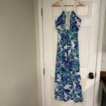 Jealous Tomato  Blue And White Lace Up Maxi Dress Size‎ Small Photo 1