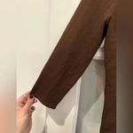 Ralph Lauren Lauren Black Label Classic Chocolate Brown Silk Top Size 0Petite 0P Photo 2