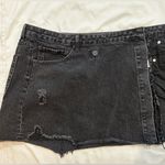 Gianni Bini  Asymmetrical Black Denim Skirt Photo 6