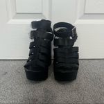 Qupid 🍊 chunky strappy black heels🍊 Photo 1