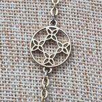 Dana Buchman Long Statement Gold Tone Open Work Station Necklace 38" Photo 4